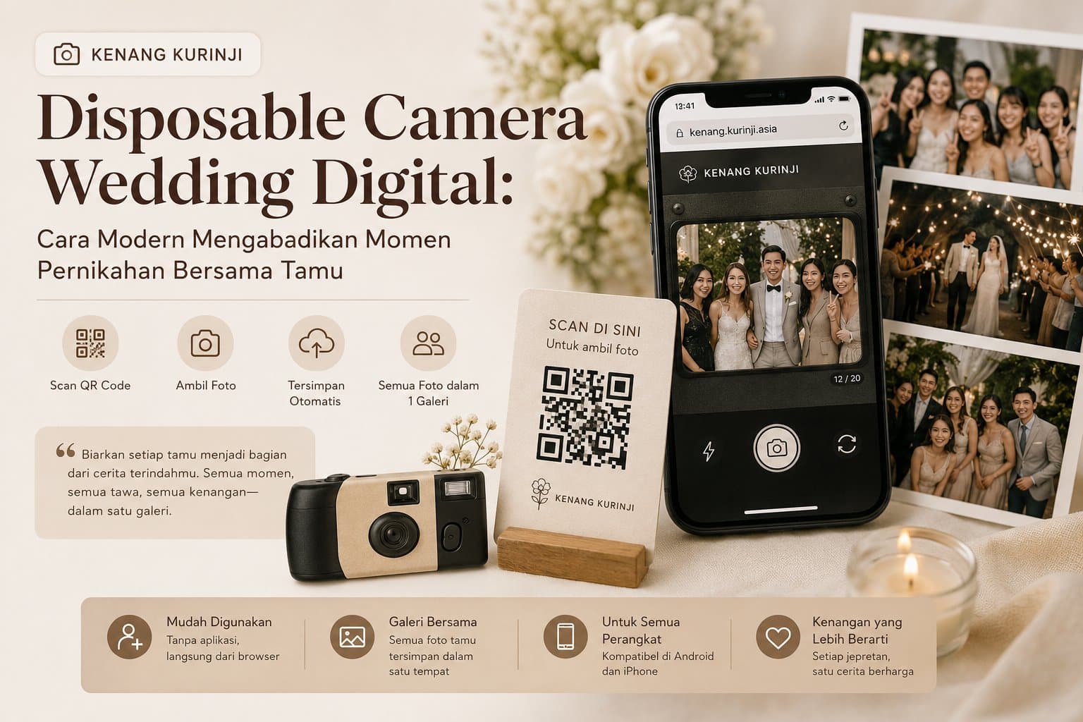 Disposable Camera Wedding Digital: Cara Modern Mengabadikan Momen Pernikahan Bersama Tamu